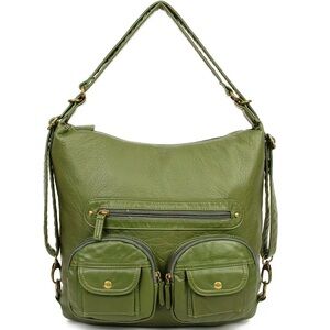 NWT Ampere Creations Convertible Soft Vegan Leather Multi-functional 3 in 1